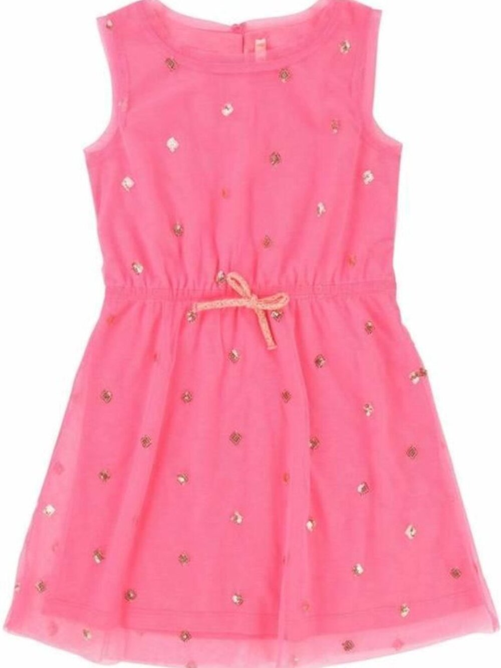 Billieblush Hot Pink Sequin Mesh Dress